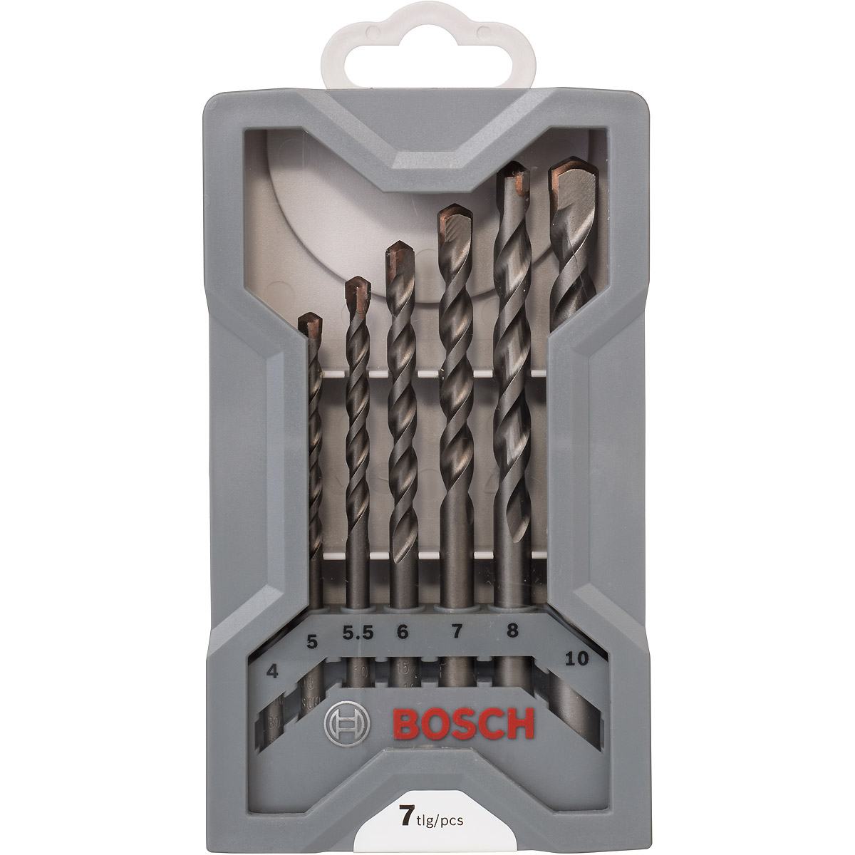 Bosch Betonbohrer CYL-3 Set, Silver Percussion, 7-teilig, 4, 5, 5,5, 6, 7, 8, 10 mm