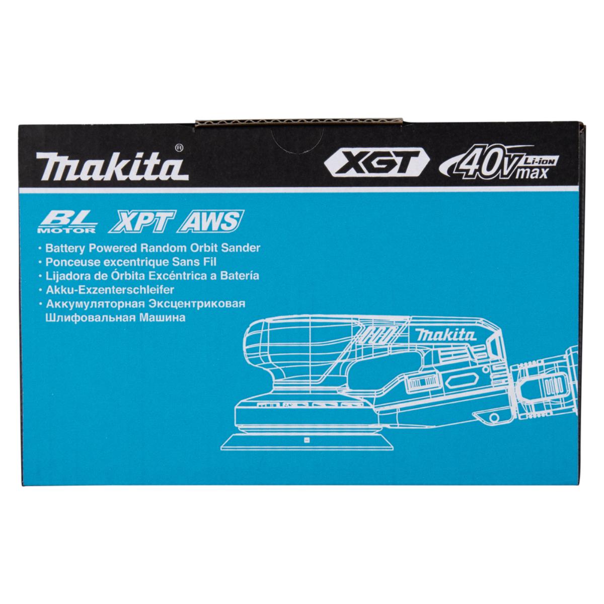 Makita Akku-Exzenterschleifer XGT - Connector - 125 mm Ø - 5,0 mm Hub - 1,6 m Kabel - BO001CGZ