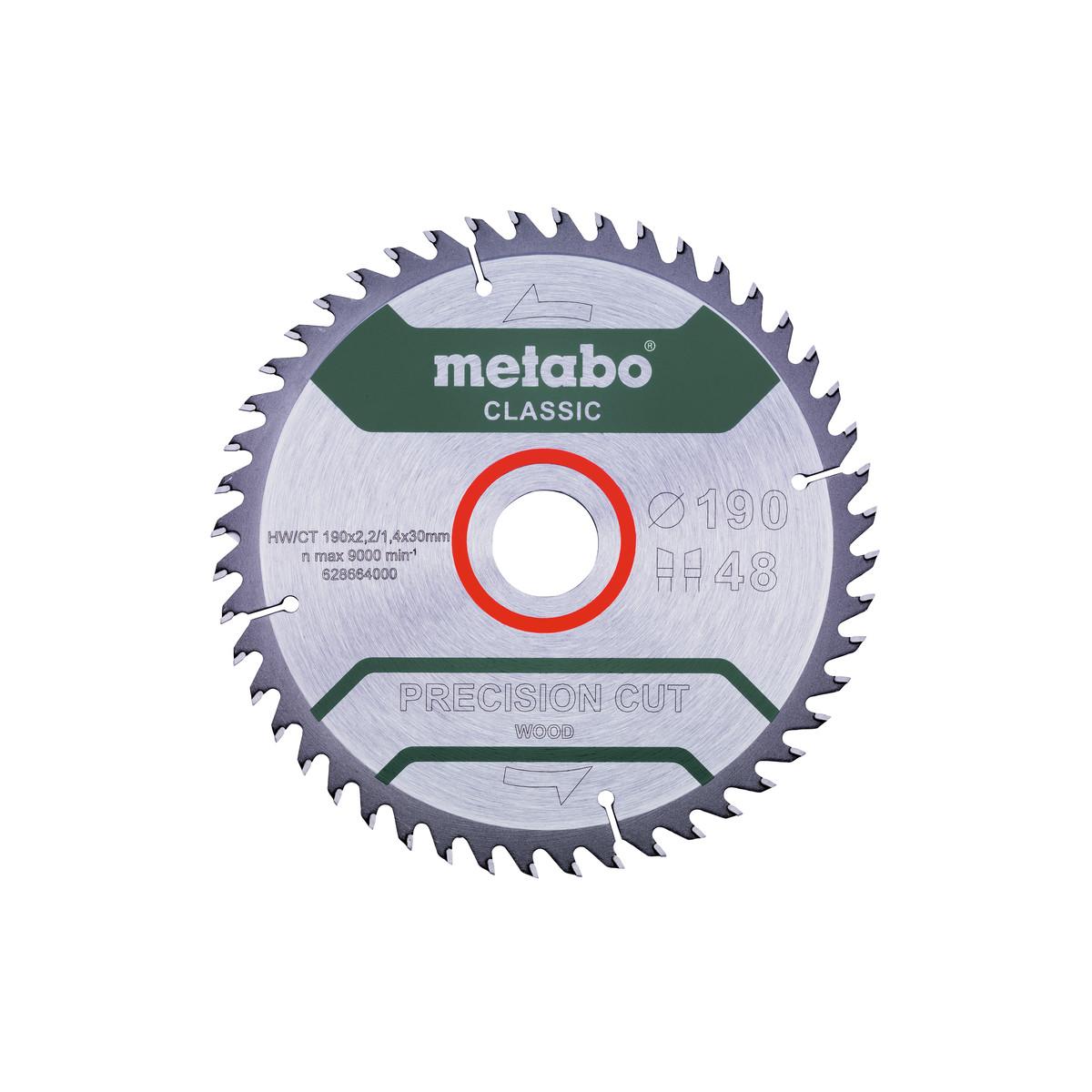 Metabo Sägeblatt precision cut wood - classic WZ 15° - Blister