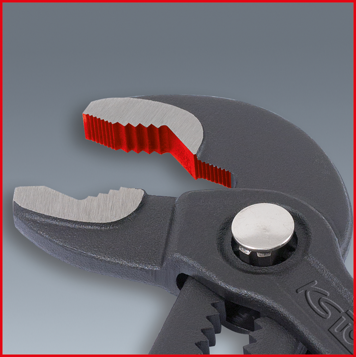 KS Tools Wasserpumpenzange mit Druckknopfverstellung
