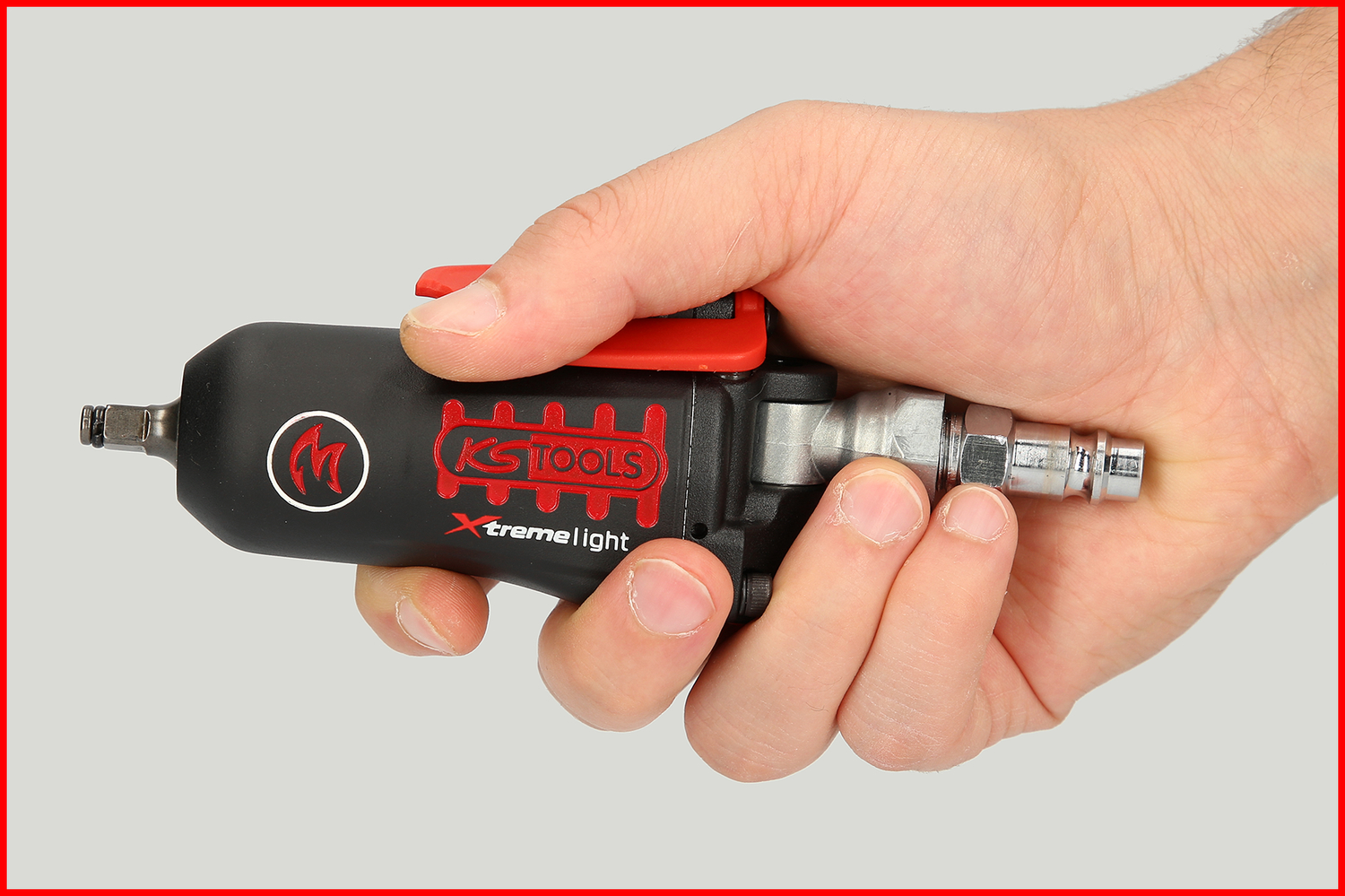 KS Tools 1/4" MONSTER Xtremelight Mini-Druckluft-Schlagschrauber mit Umschaltwippe, 108Nm