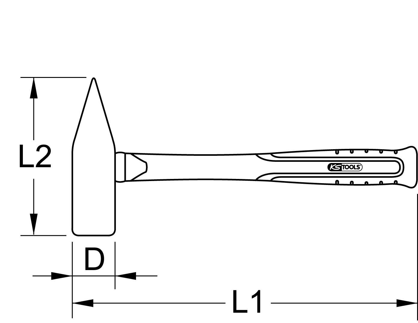 KS Tools BRONZEplus Schrotmeißel