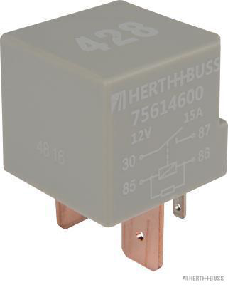 HERTH&BUSS Multifunktionsrelais, 12 V, 15 A, 4 pins, Widerstand