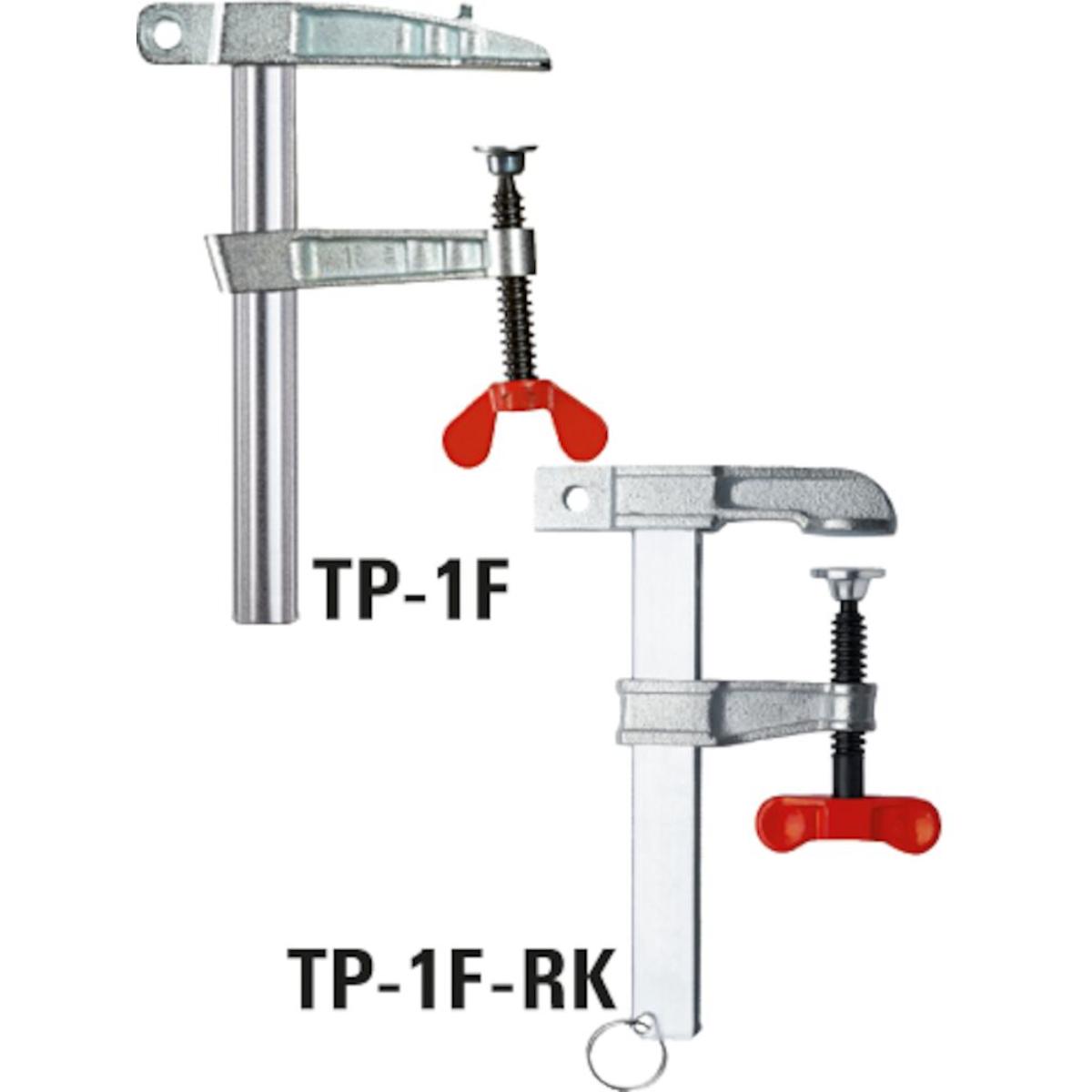 Bessey Polschweißzwinge LP / TP mit Flügelschraube Kabelentlastung am Schienenende / Ring-Innendurch