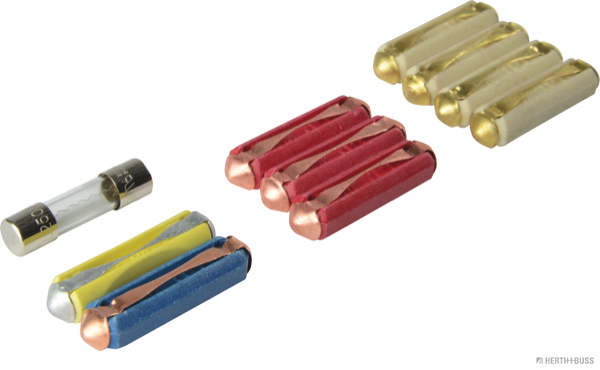 HERTH&BUSS Sicherungssatz, Torpedo,glas, 2-25 A, 10 pcs