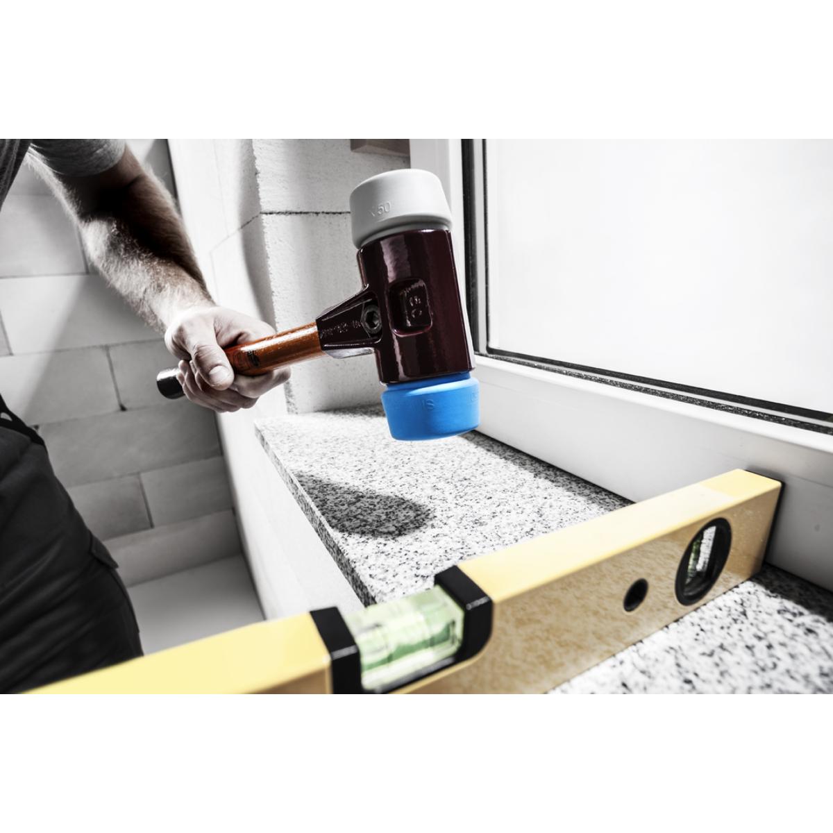 HALDER SIMPLEX - Schonhammer mit TE-Gehäuse und Holzstiel, TPE-mid / TPE-soft
