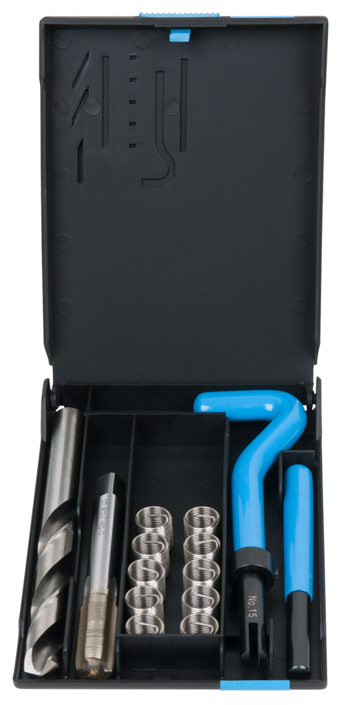 KS Tools Nirostahl Gewinde-Reparatur-Satz M12x1x17mm, 14-tlg