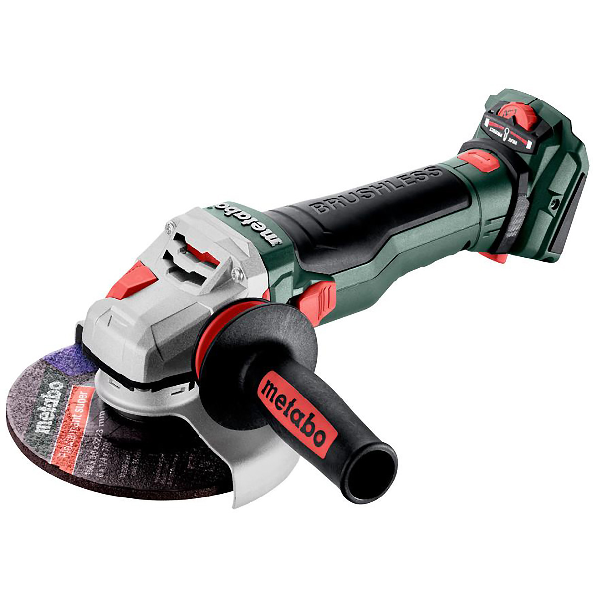 Metabo Akku-Winkelschleifer WVB 18 LTX BL 15-150 Quick mit Bremse, Drehzahlregelung, Schnellspannmut