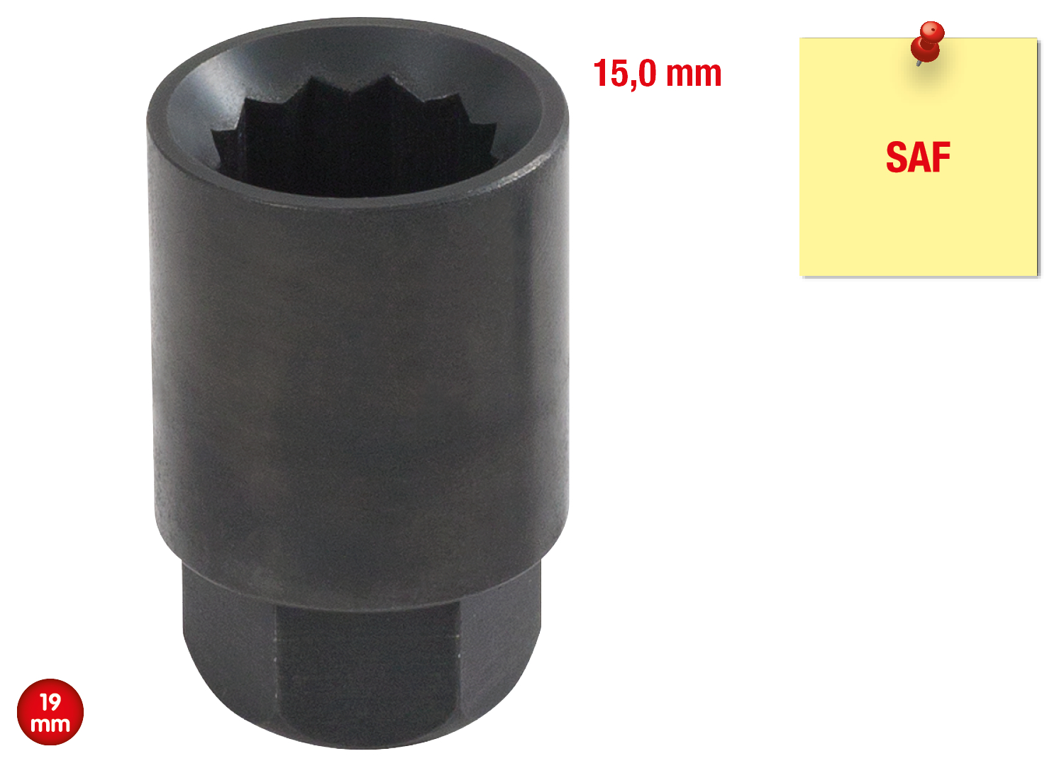 KS Tools SAF 12-kant Bremsscheiben-Stecknuss