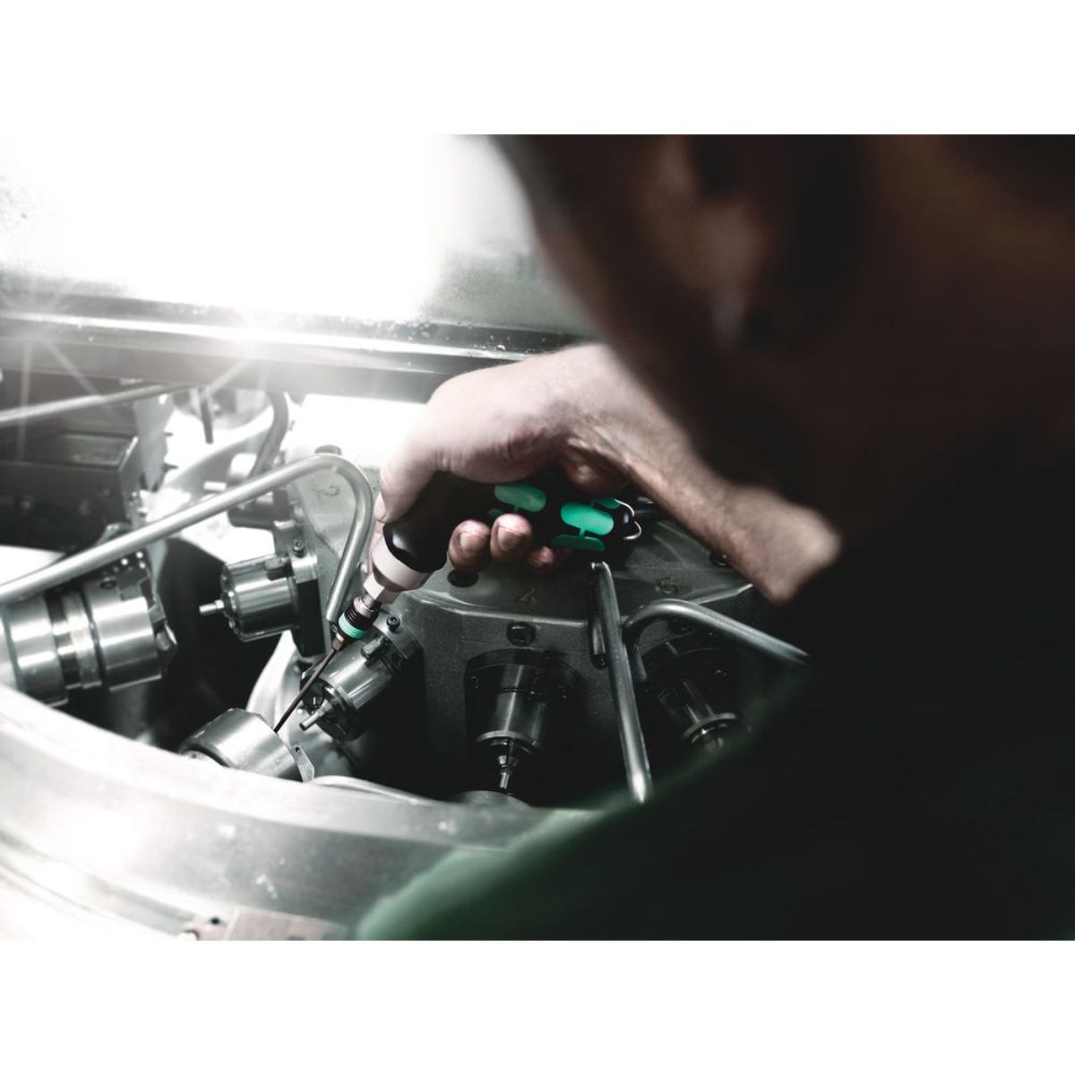Wera Serie 7400 Kraftform Pistolengriff, Drehmomentschraubendreher + Rapidaptor Schnellwechselfutter