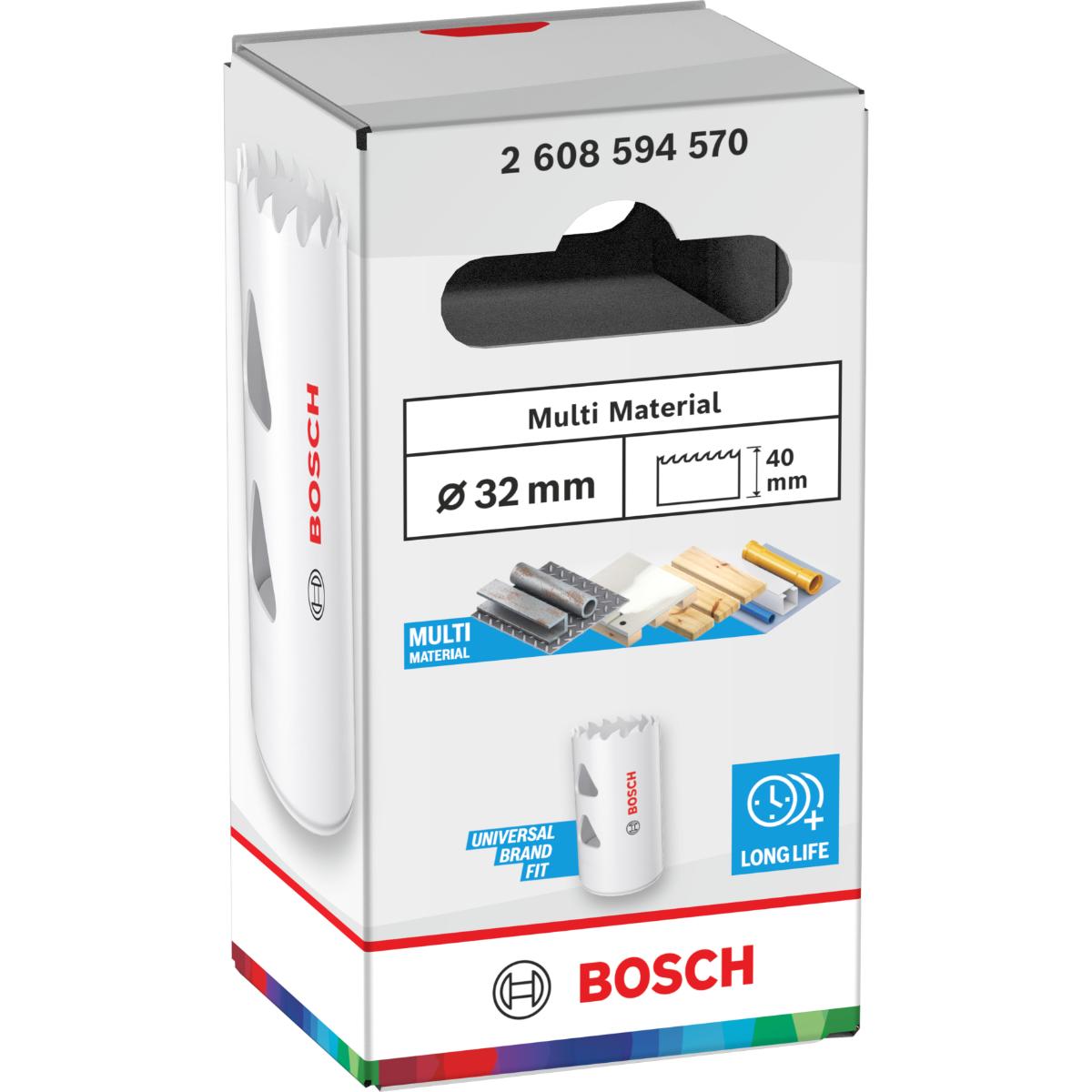 Bosch Multi Material Lochsäge mit Gewinde, 32 x 40 mm