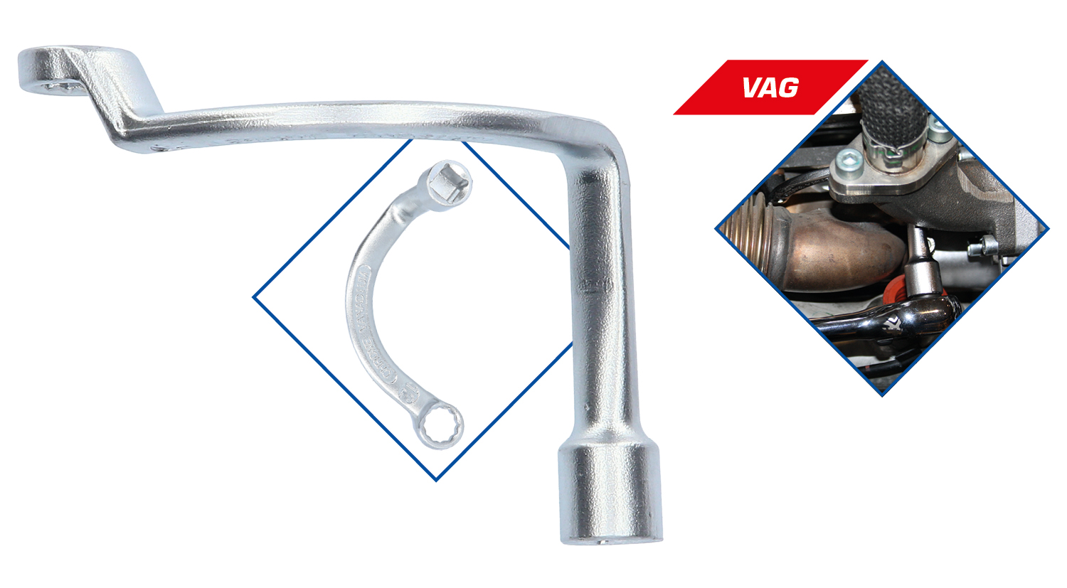 Brilliant Tools Spezial-Schlüssel für Turbolader für VAG, SW 12 mm - BT601006