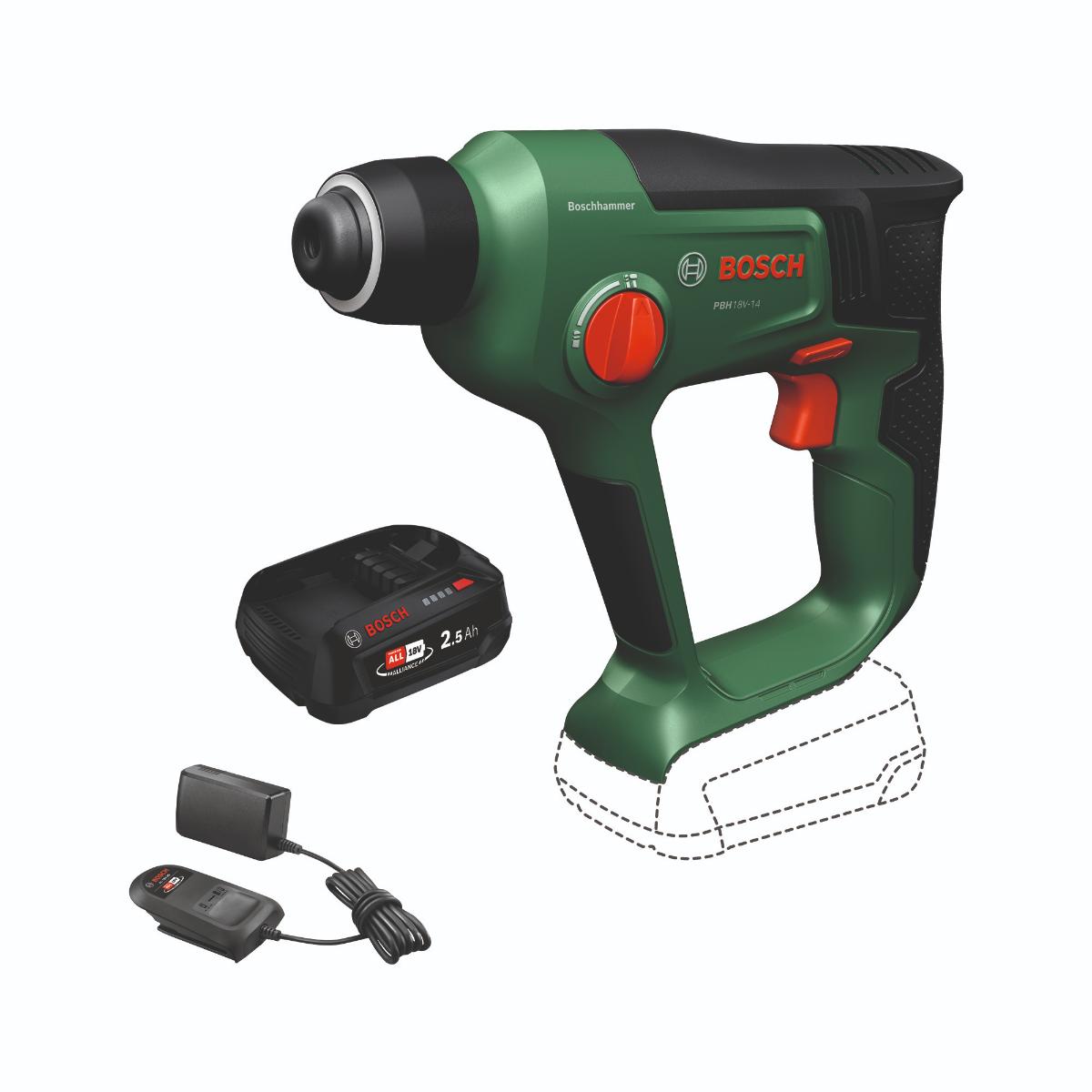 Bosch Akku-Bohrhammer mit SDS plus PBH18V-14