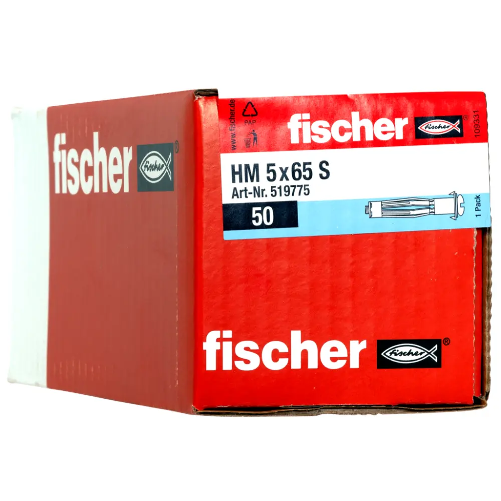 Fischer Hohlraum-Metalldübel HM 5x65 S mit Schraube