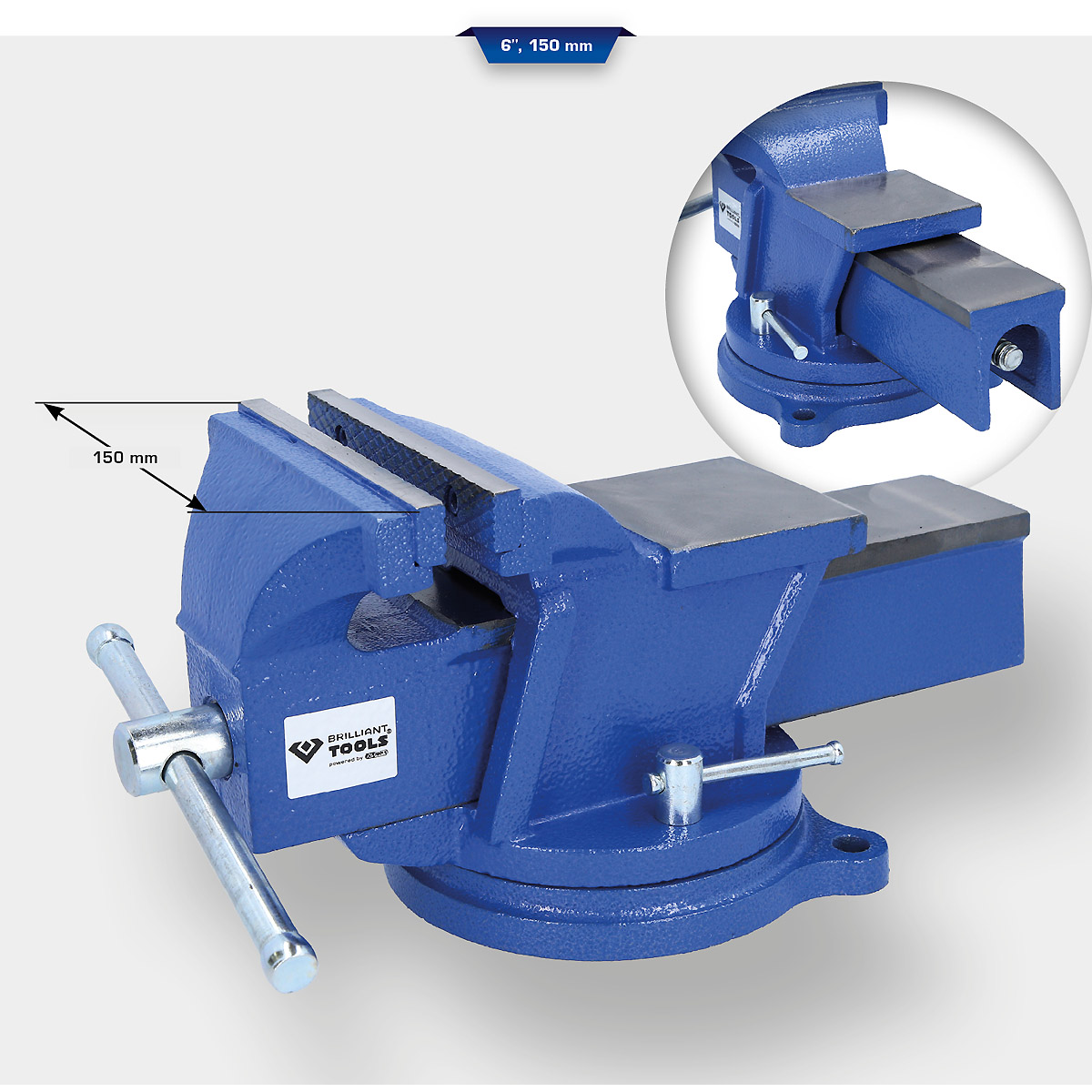 Brilliant Tools Parallel-Schraubstock 6", 150 mm