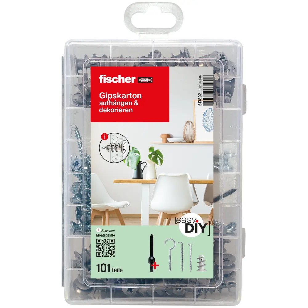 Fischer EasyDIY Box Gipskarton (101 Teile)