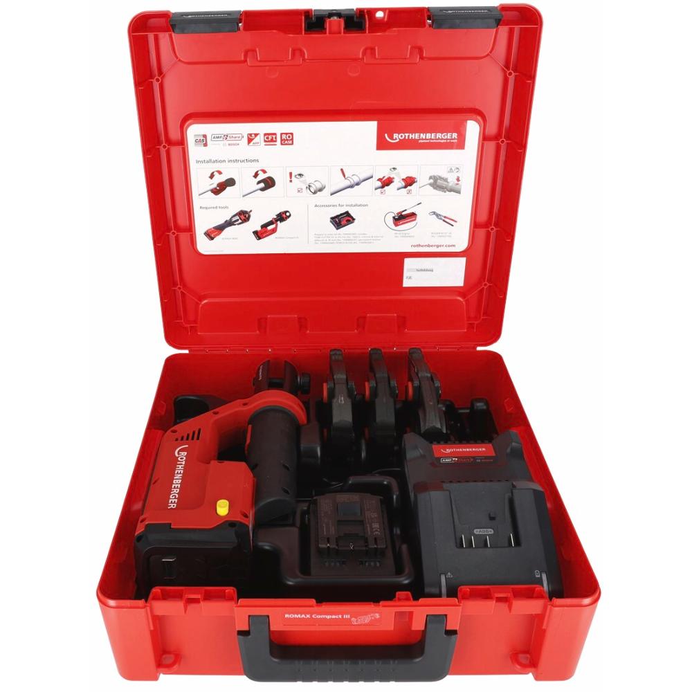Rothenberger ROMAX COMPACT III Set U16-20-25, 2Ah, EU, AMPShare