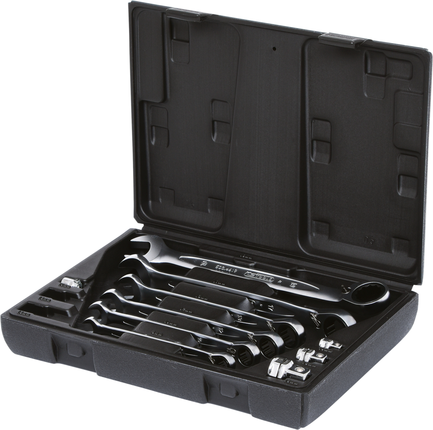 KS Tools GEARplus Ratschenringmaulschlüssel-Satz, umschaltbar,10-tlg