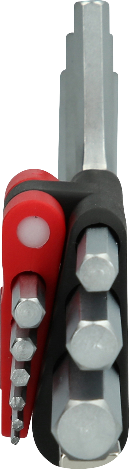 KS Tools Innensechskant-Winkelstiftschlüssel-Satz, im Klapphalter,9-tlg1,5-10mm