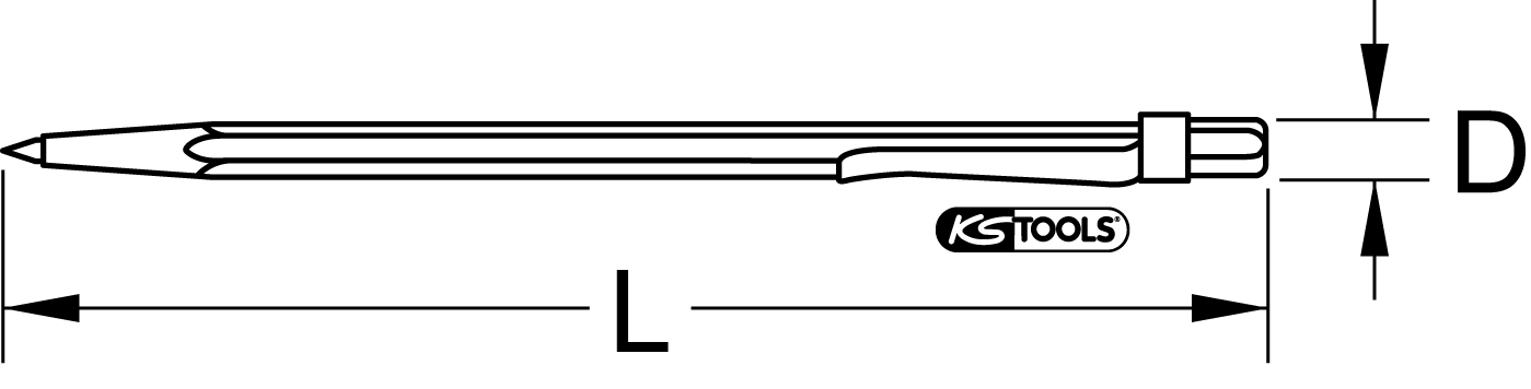 KS Tools Hartmetall-Anreißnadel, 150mm