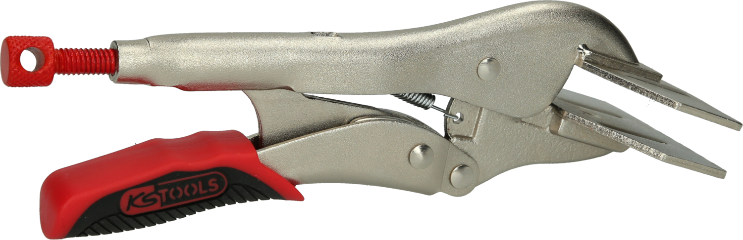KS Tools Breitmaul-Flachbacken-Gripzange mit Easy-Release