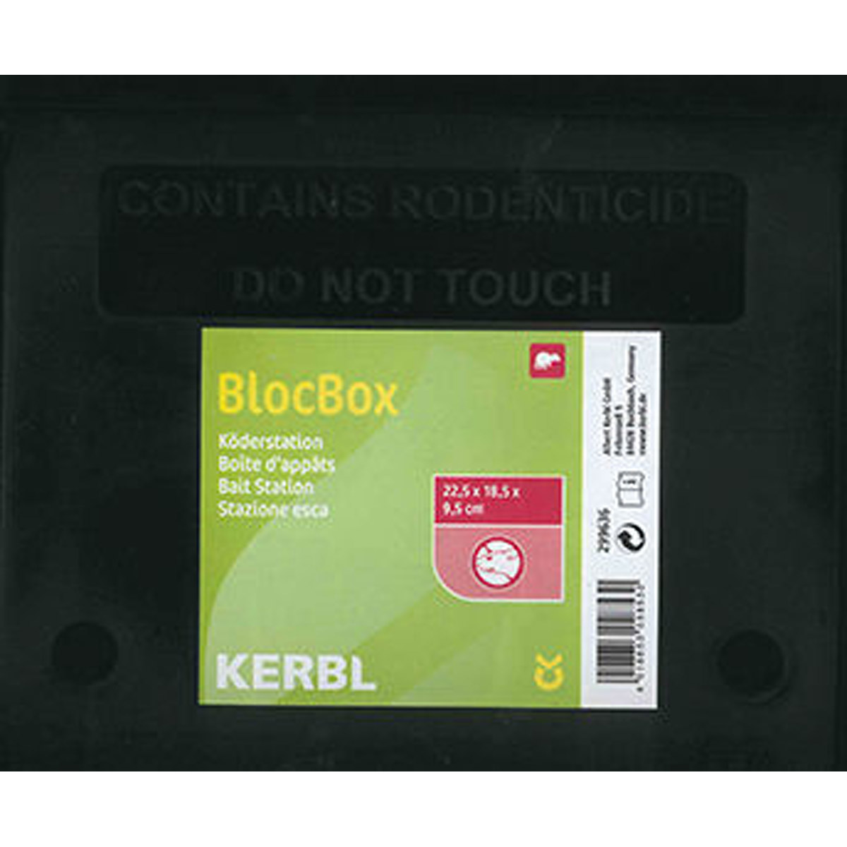 Kerbl Köderstation BlocBox Beta 22,5x18,5x9,5cm, gegen Ratten