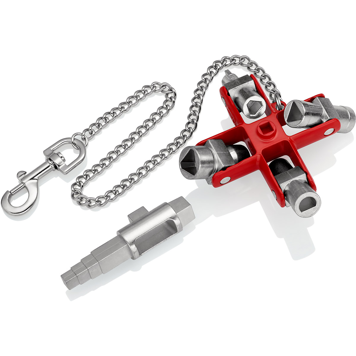 KNIPEX Universal-Schlüssel Bau für gängige Schränke und Absperrsysteme 90 mm