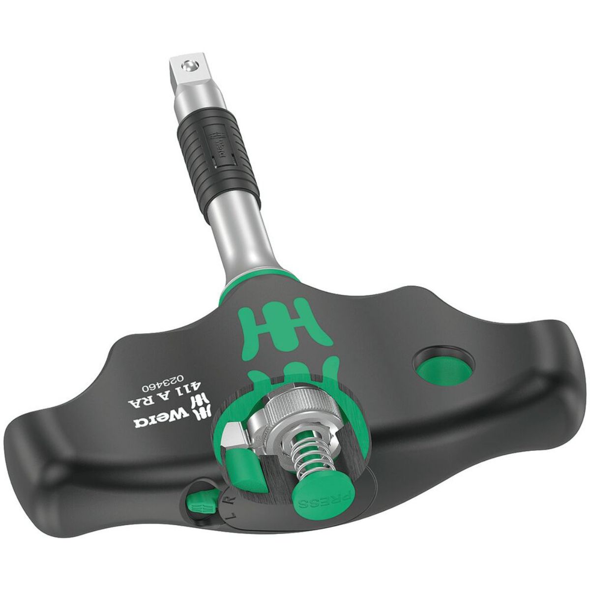 Wera 411 A RA Quergriff-Adapterschraubendreher mit Ratschenfunktion, 1/4"