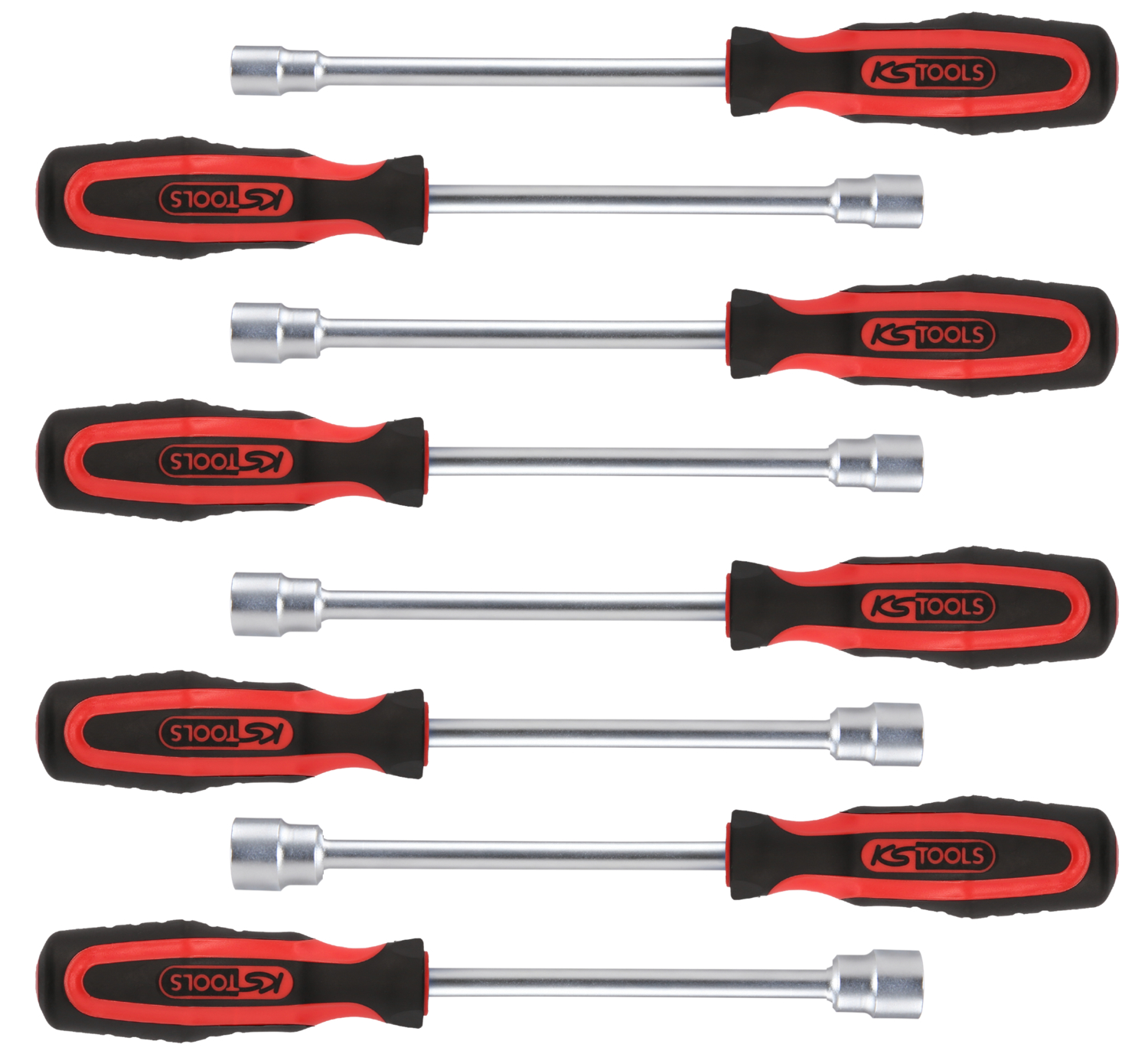 KS Tools ERGOTORQUEplus Stecknuss-Schraubendreher-Satz, 8-tlg