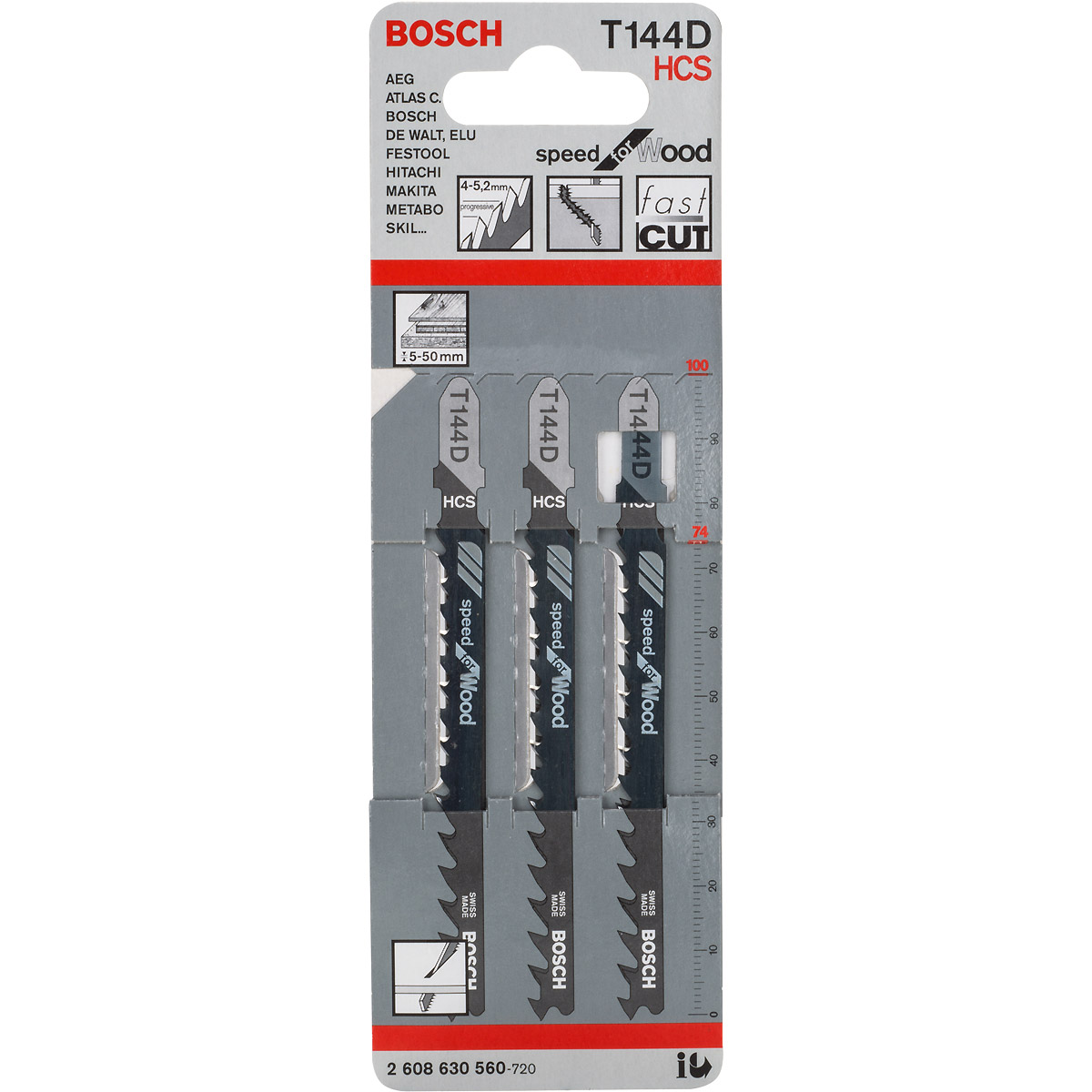 Bosch Stichsägeblatt T 144 D Speed for Wood