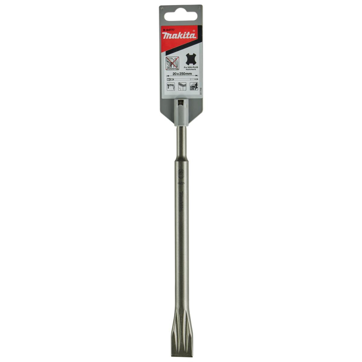 Makita Flachmeißel Longlife - Breite 20 mm - Länge 250 mm - SDS-PLUS - B-64777