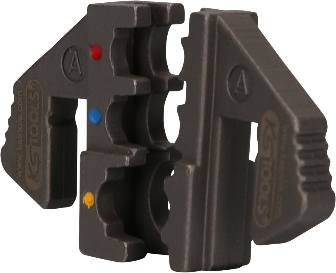 KS Tools Paar Crimp-Einsätze für isolierte Kabelschuhe, Ø 0,5 - 6 mm 