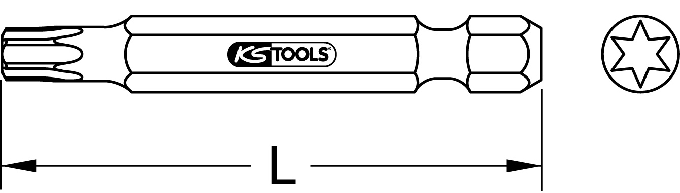KS Tools 1/4" Bit Torx