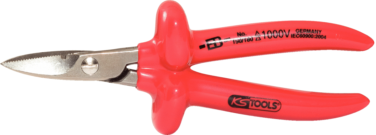 KS Tools 1000V Elektrikerschere, 180mm