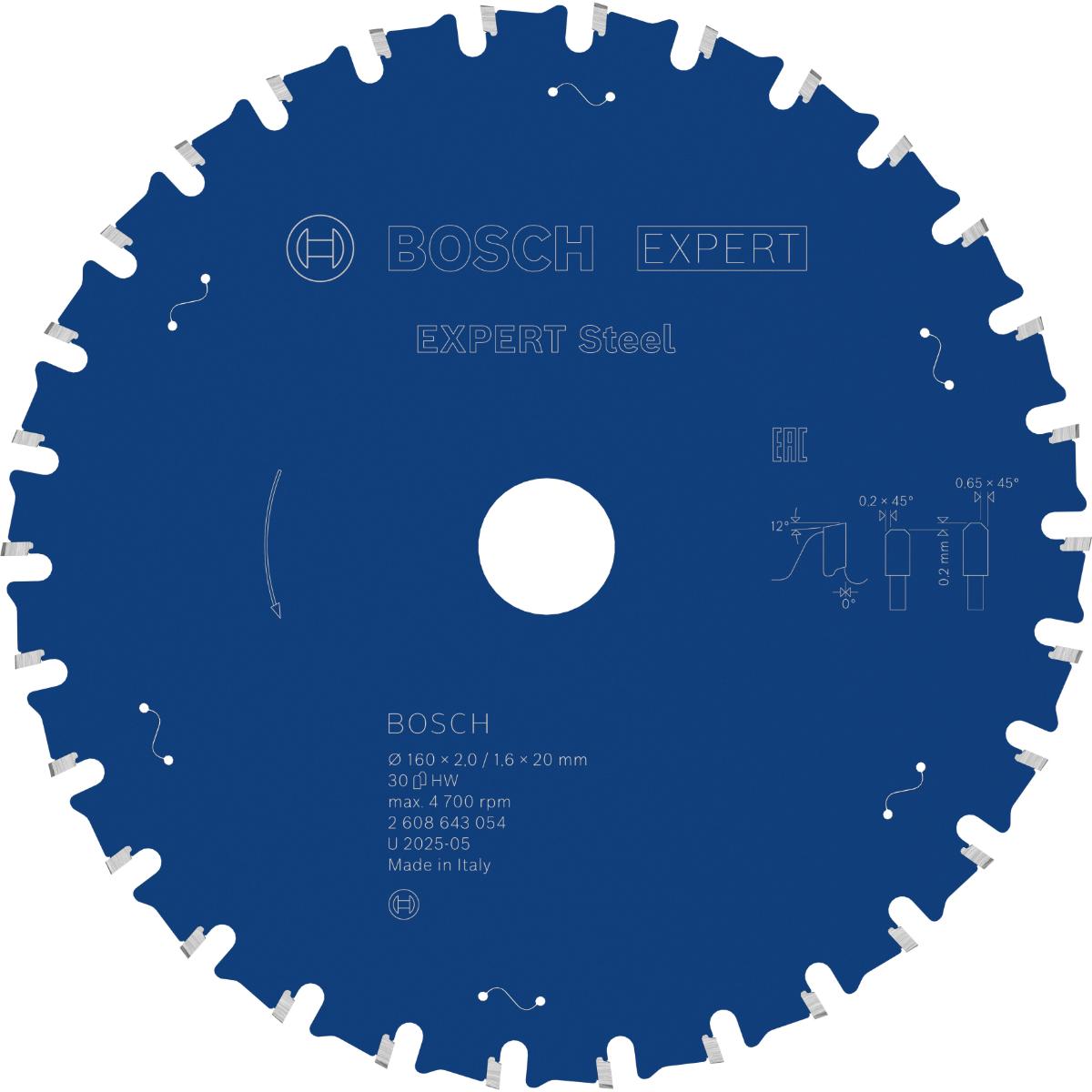 Bosch Kreissägeblatt Expert for Steel