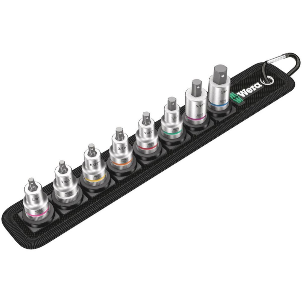 Wera Belt B Imperial 1 Zyklop Bitnuss-Satz Innensechskant + Haltefunktion, 3/8"-Antrieb, 8-teilig