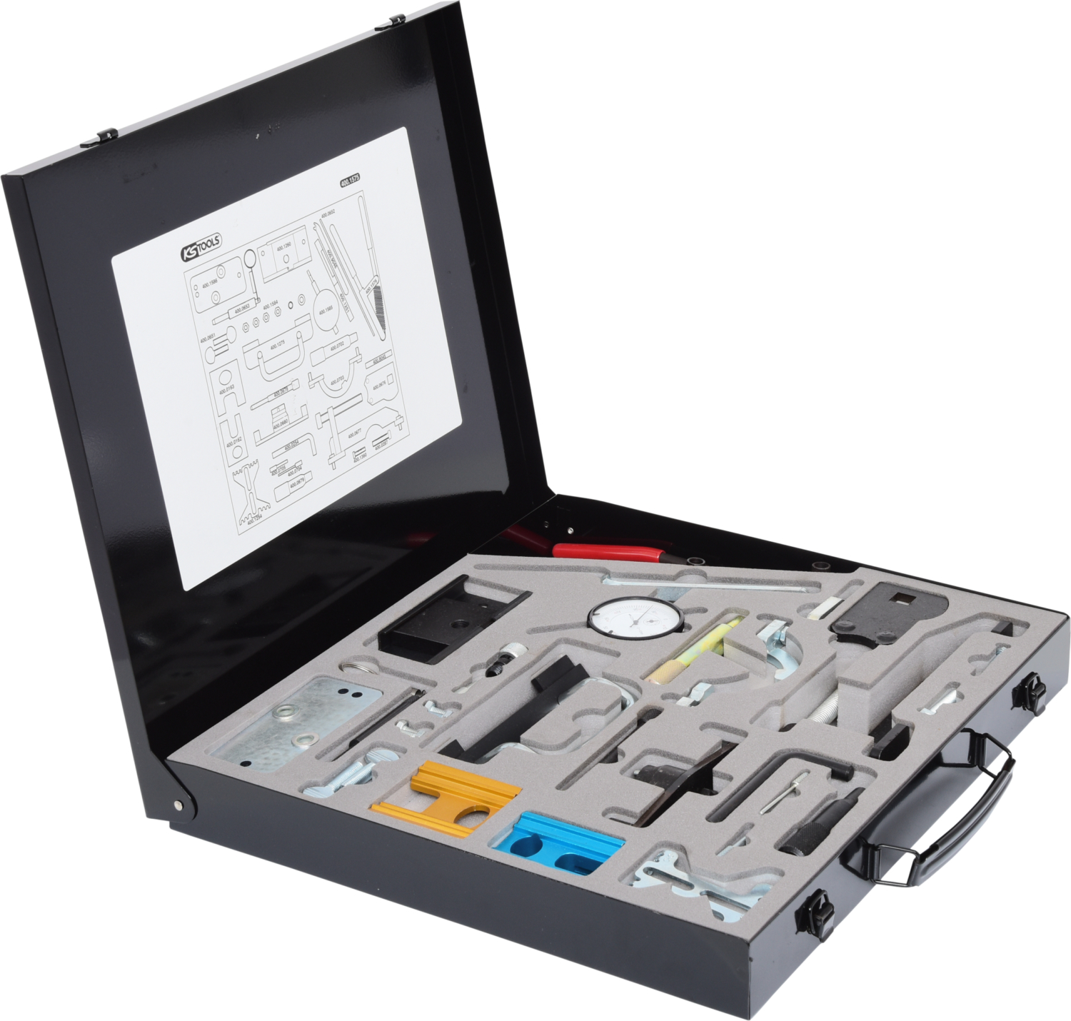 KS Tools Motoreinstell-Werkzeug-Satz für Isuzu - GM - Opel - Saab, 32-tlg