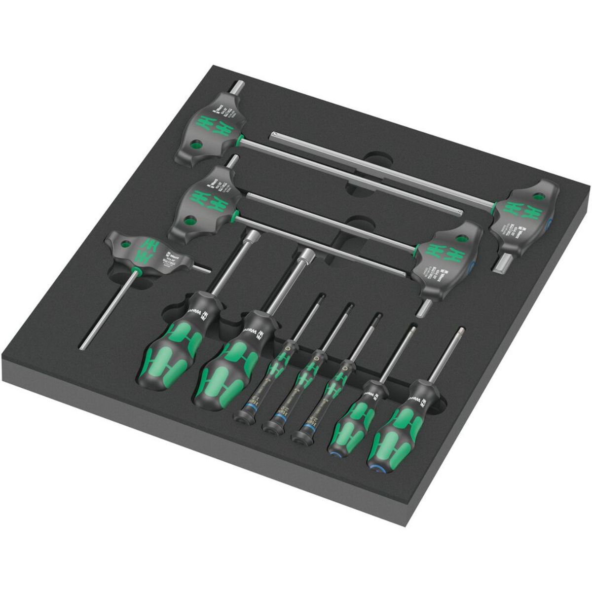 Wera 9713 Schaumstoffeinlage Hex Schraubendreher Set 1, 12-teilig