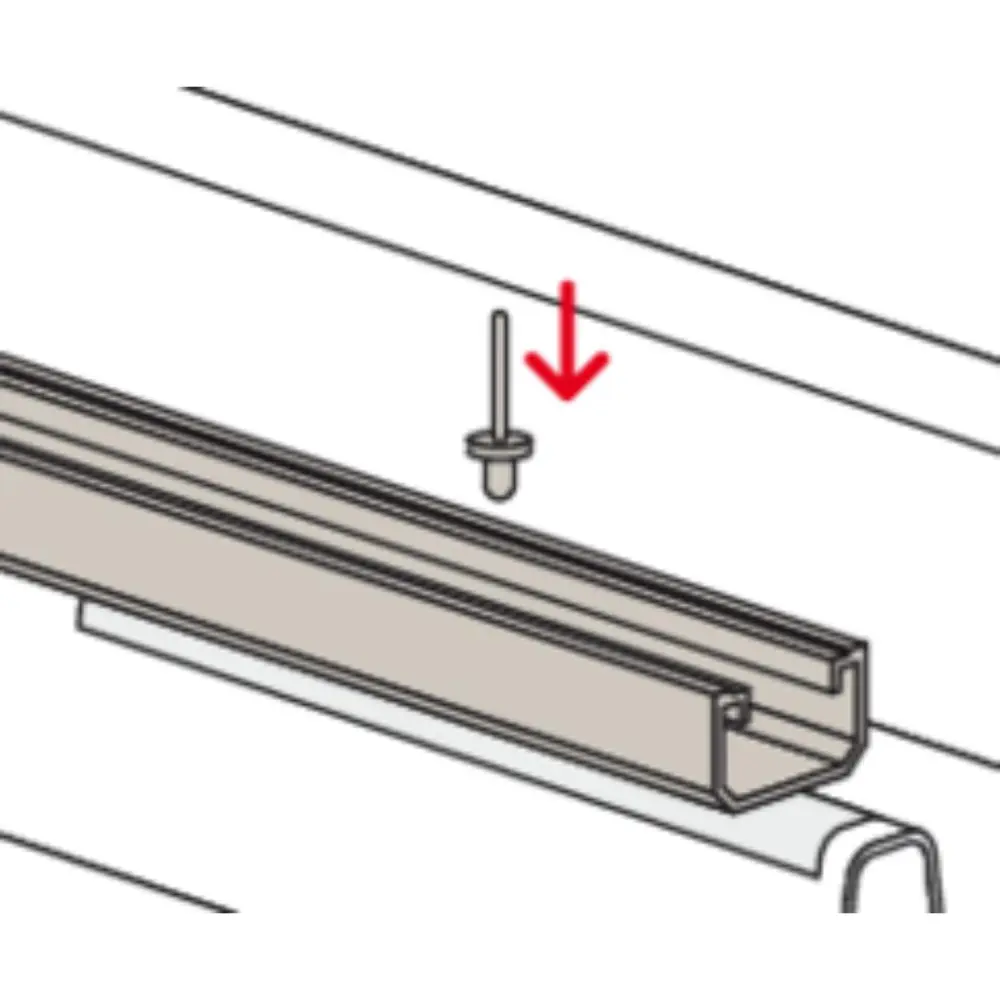 Fischer Profil SolarMetal L H25 110 EPDM Aluminium