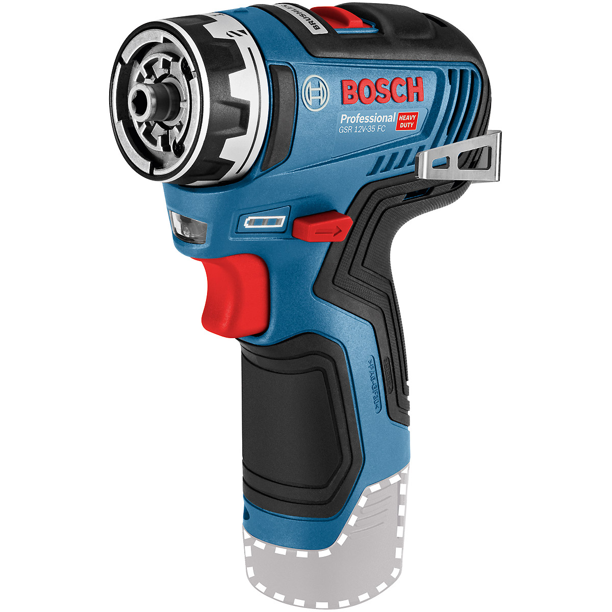 Bosch Akku-Bohrschrauber GSR 12V-35 FC, Solo Version, 1 Aufsatz, L-BOXX