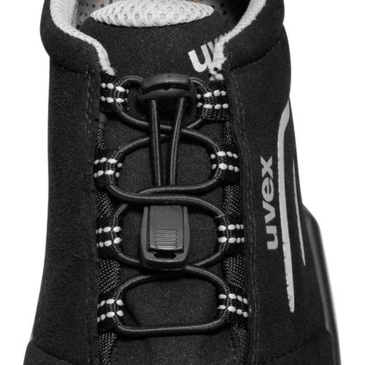 uvex motion style Sicherheitsschuh Halbschuhe S2, schwarz/silber