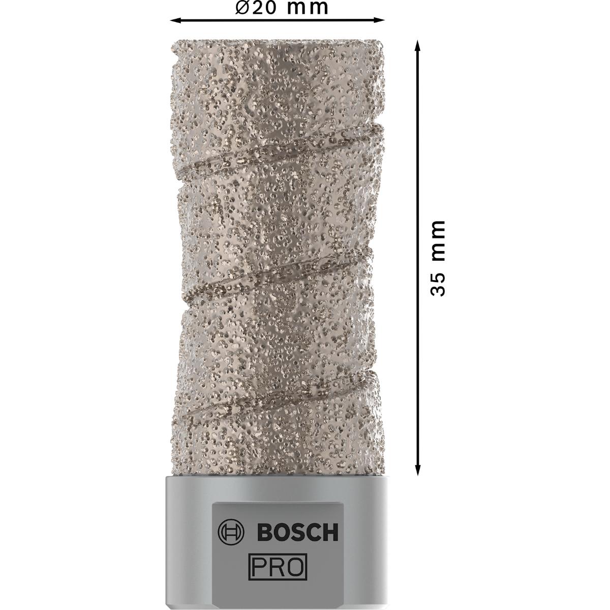 Bosch PRO Diamantfräser, D 20 mm, L1 35 mm