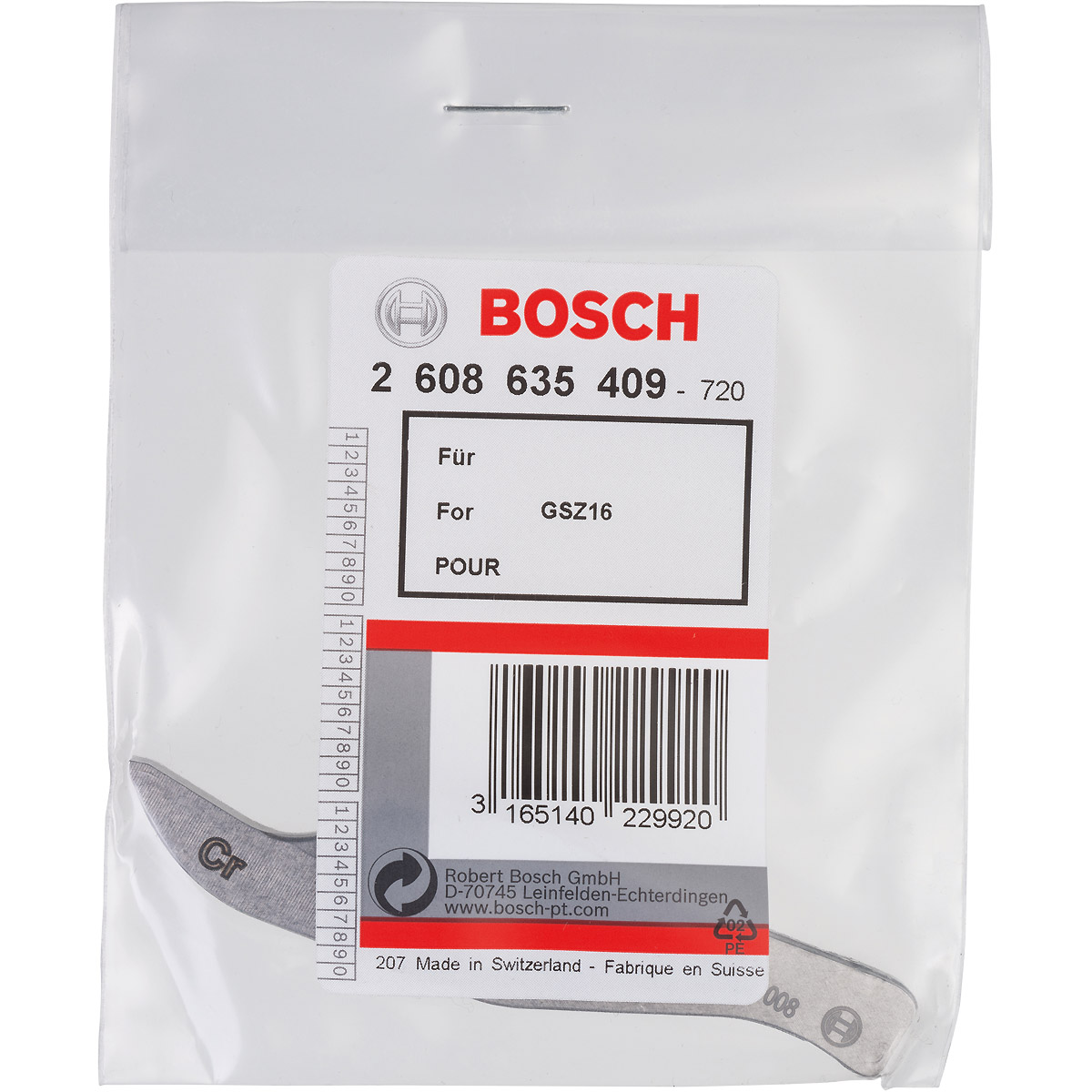 Bosch Messer Chromstahl zum Schneiden von Inox