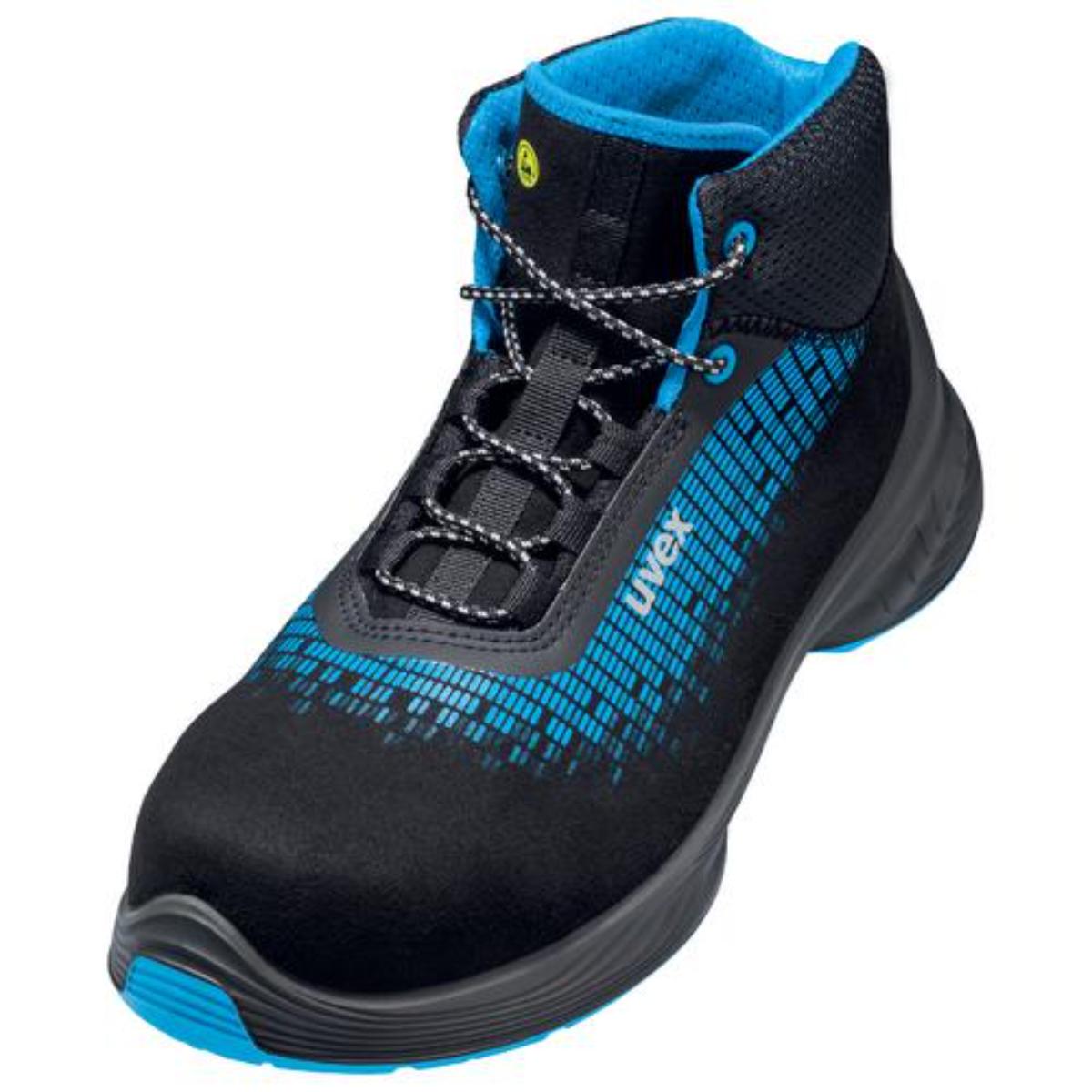 uvex 1 G2 Sicherheitsschuh Stiefel S2, blau/schwarz