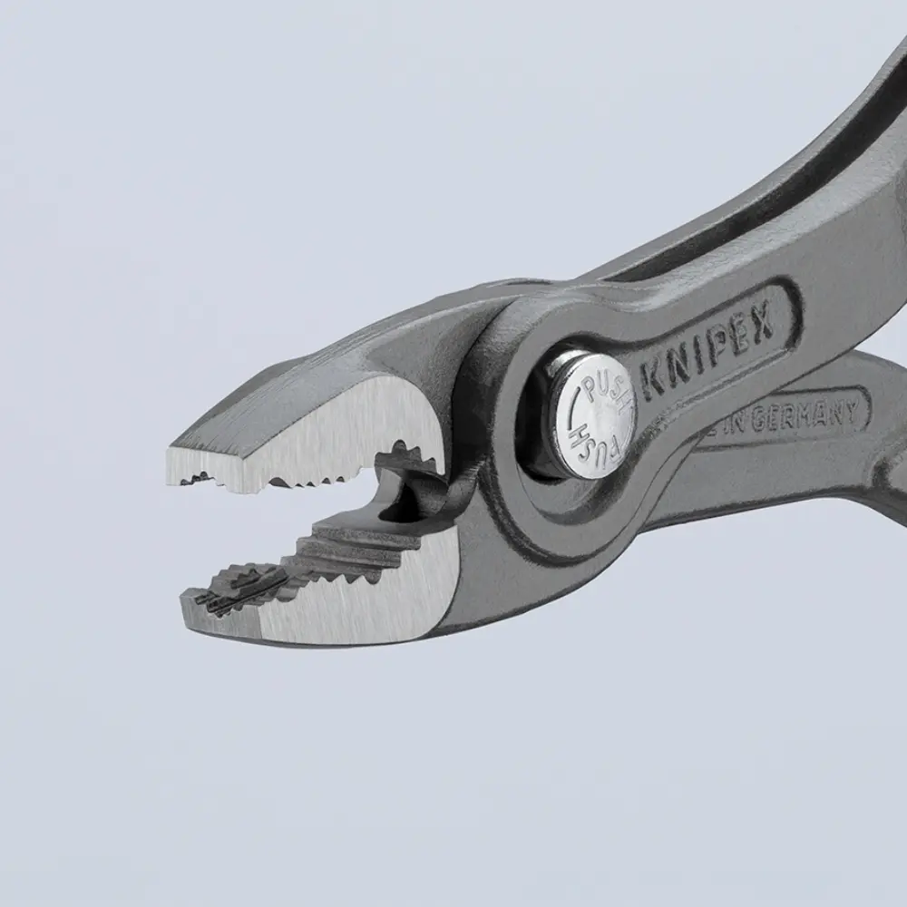 KNIPEX TwinGrip Front- und Seitengreifzange mit Comfort-Griffen grau atramentiert 150 mm