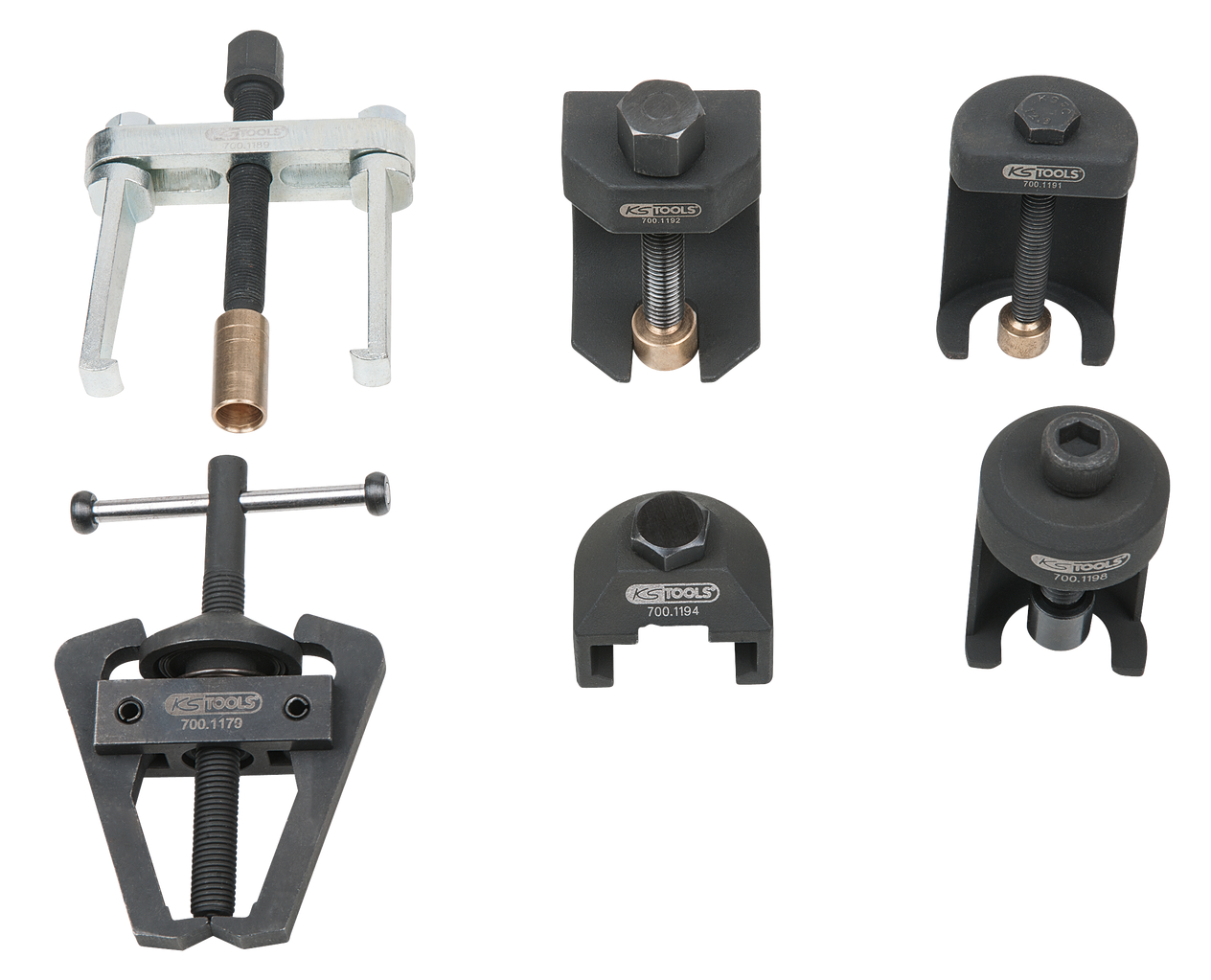 KS Tools Scheibenwischarm-Abzieher-Satz,6-tlg