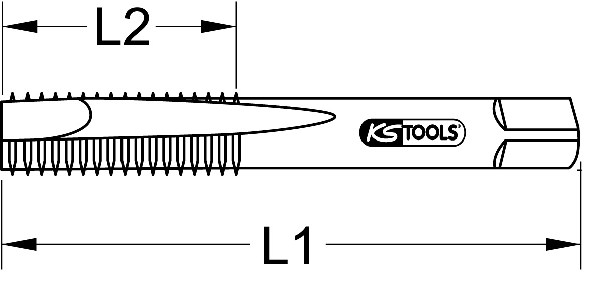 KS Tools HSS Co Einschnittgewindebohrer M