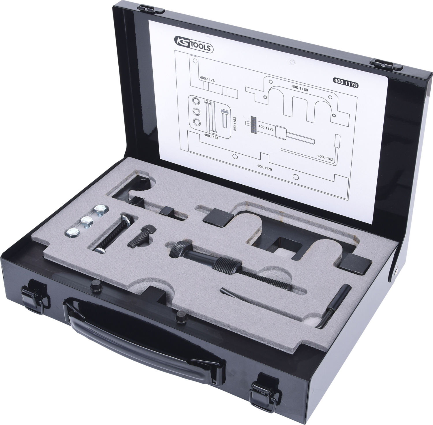 KS Tools Motoreinstell-Werkzeug-Satz für BMW, 14-tlg