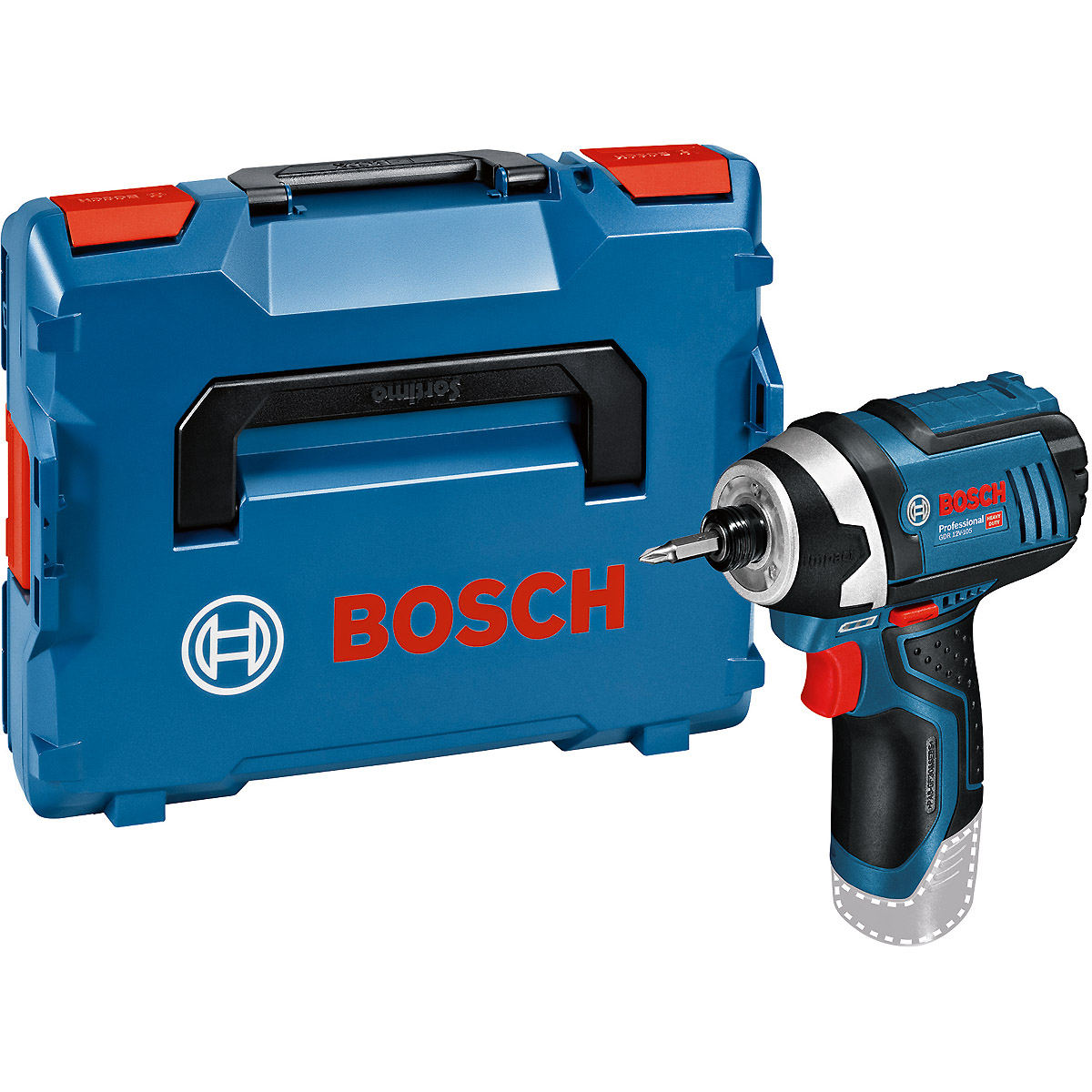 Bosch Akku-Drehschlagschrauber GDR 12V-105, Solo Version, L-BOXX