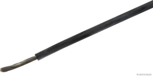 HERTH&BUSS Elektroleitung, Silikon 4,0 mm², schwarz, 5 m